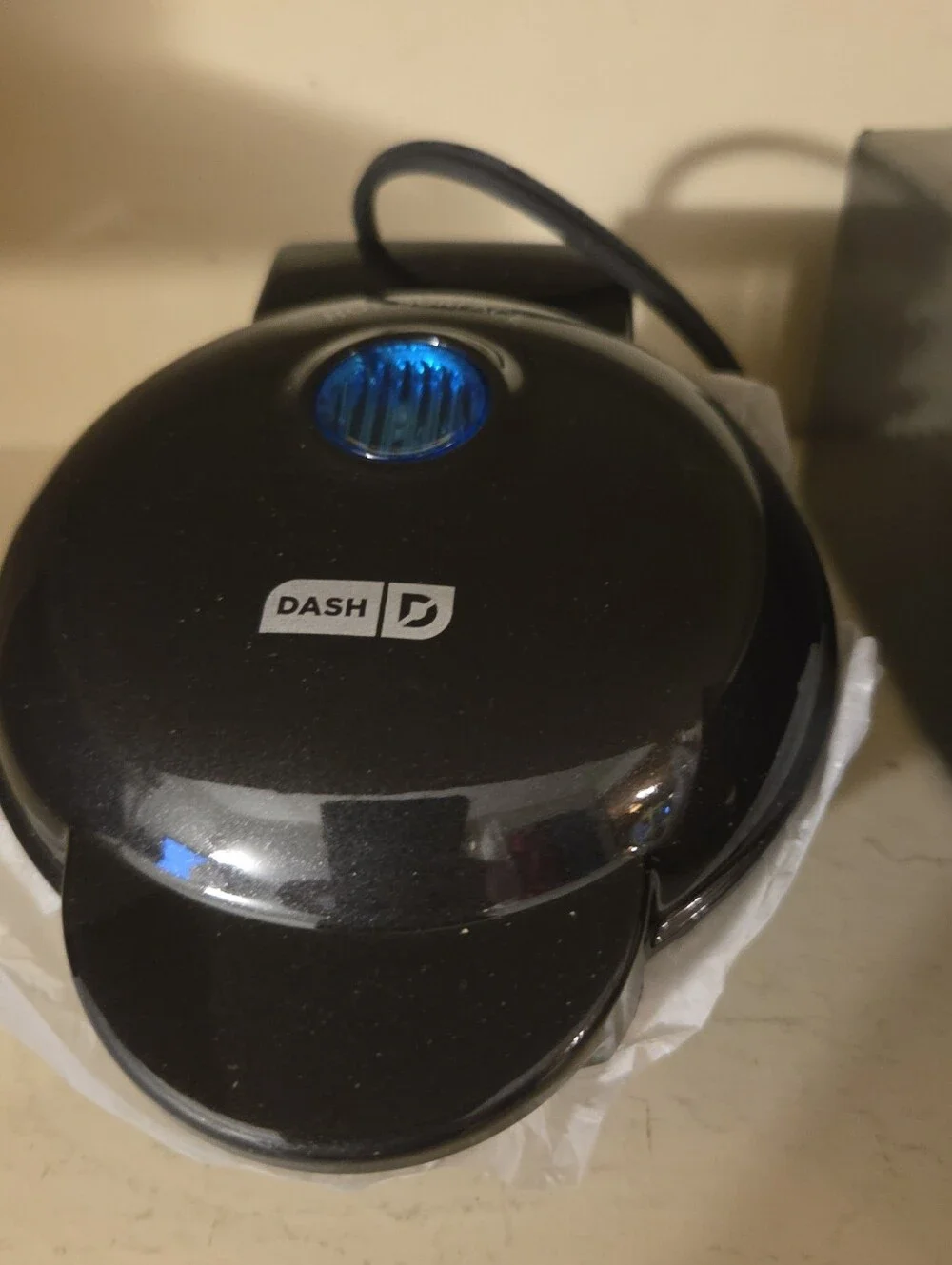 DASH Skull Mini Waffle Maker Black - New in Box NIB Halloween Spooky
